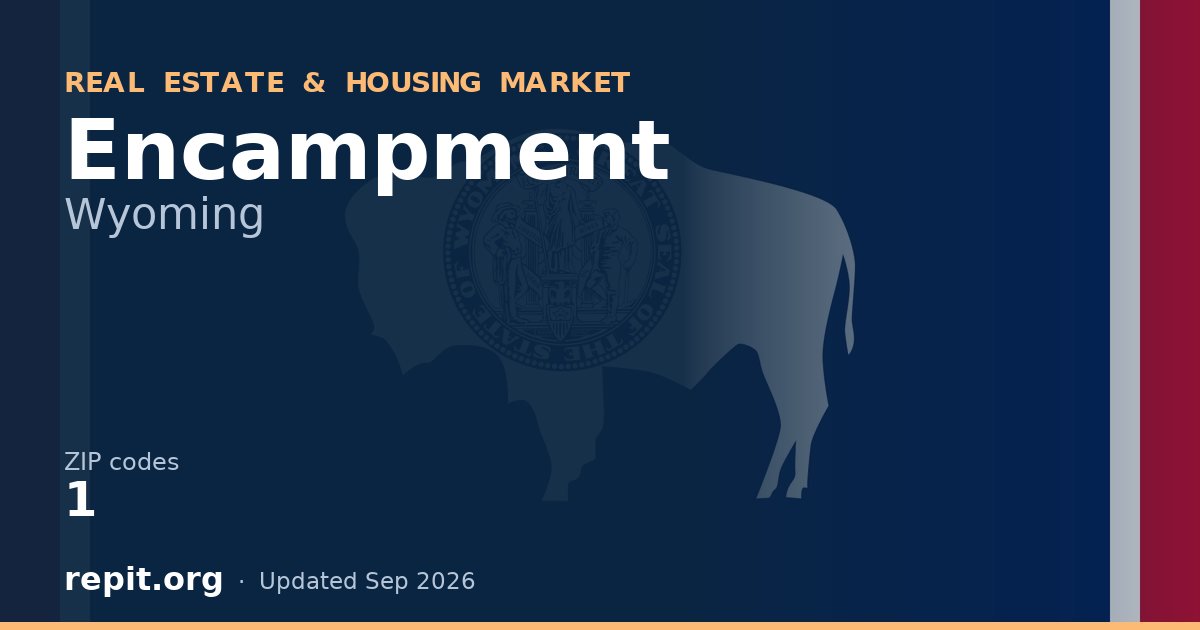 Encampment, WY real estate and housing market — 1 ZIP code