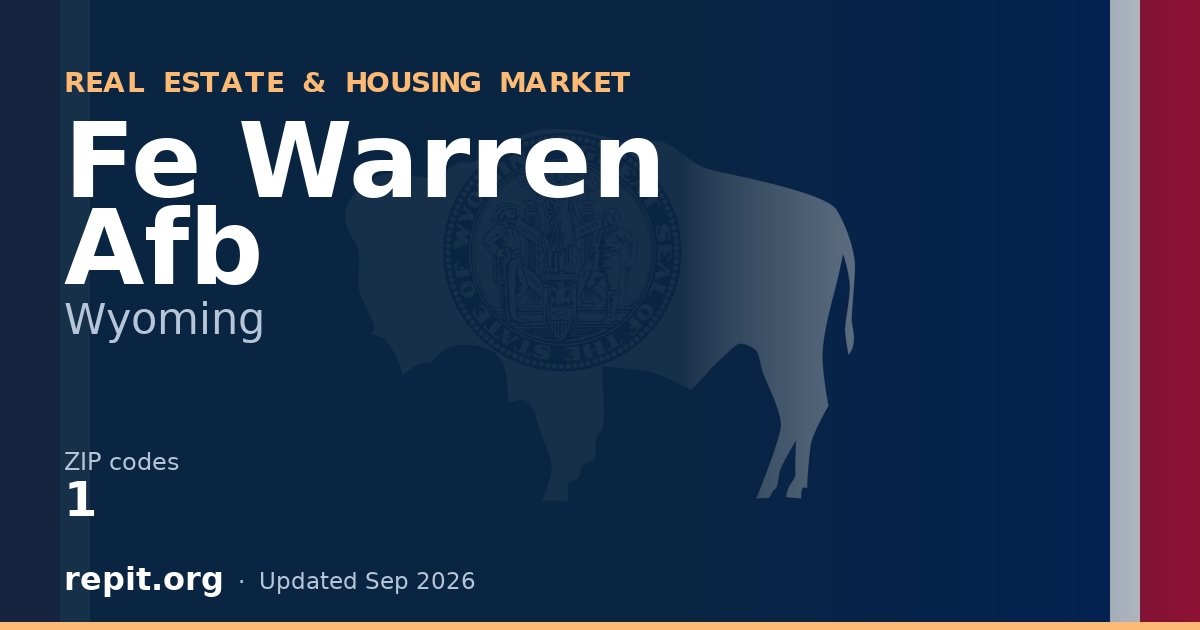 Fe Warren Afb, WY real estate and housing market — 1 ZIP code