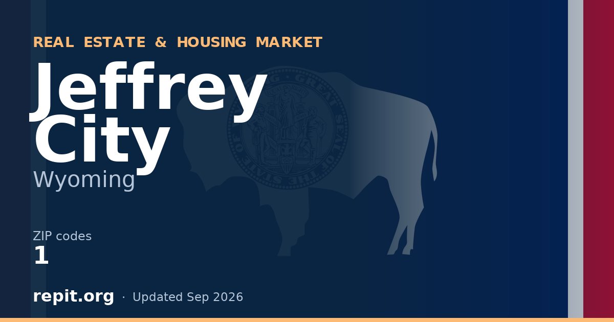 Jeffrey City, WY real estate and housing market — 1 ZIP code