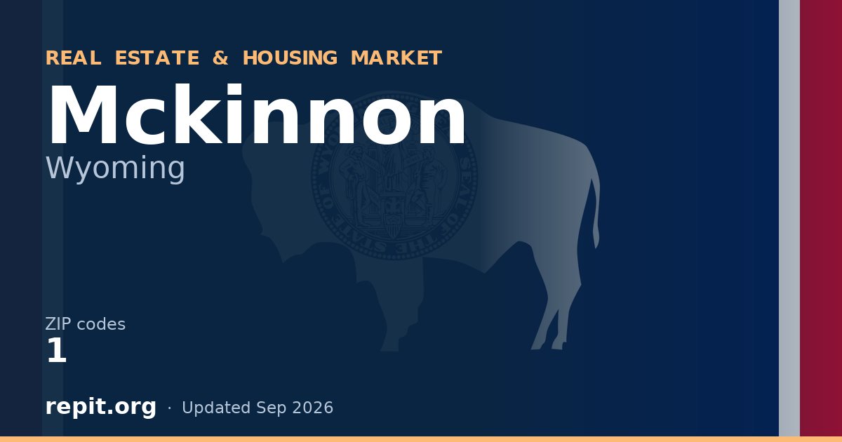 Mckinnon, WY real estate and housing market — 1 ZIP code