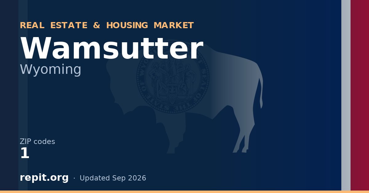 Wamsutter, WY real estate and housing market — 1 ZIP code