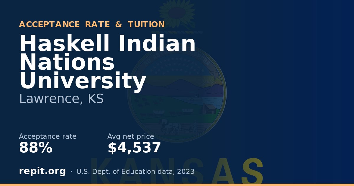Haskell Indian Nations University — acceptance rate 88%