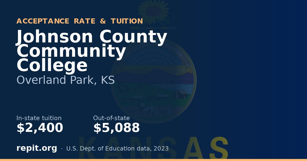 Johnson County Community College — tuition $2,400 in-state, $5,088 out-of-state