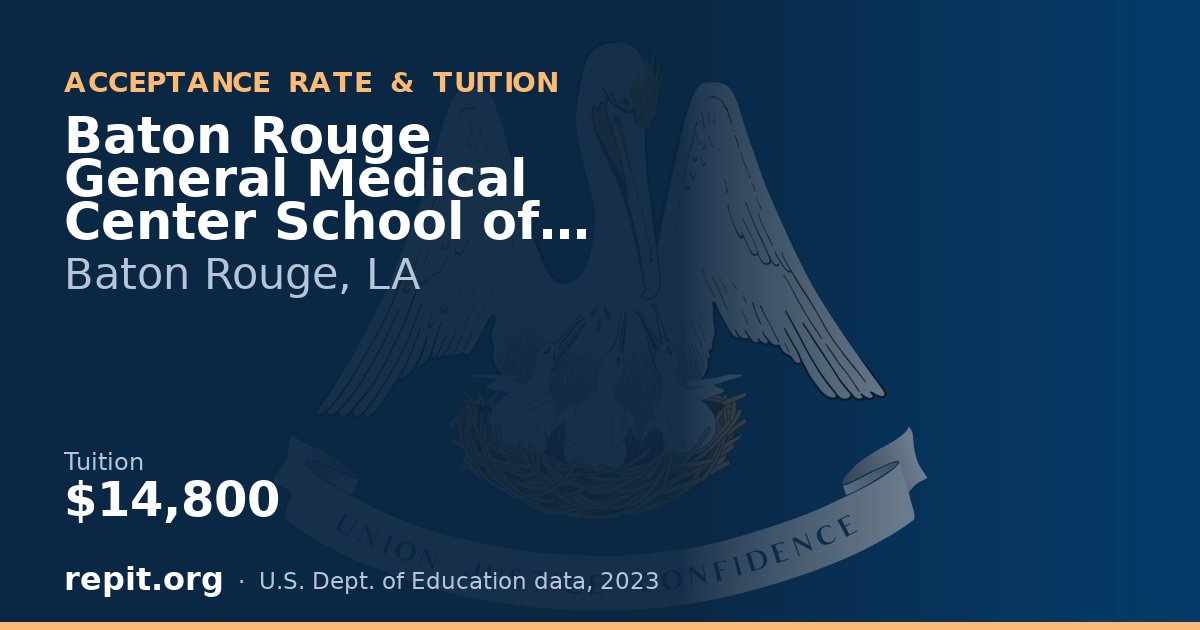 Baton Rouge General Medical Center School of Nursing & School of Radiologic Technology — tuition $14,800