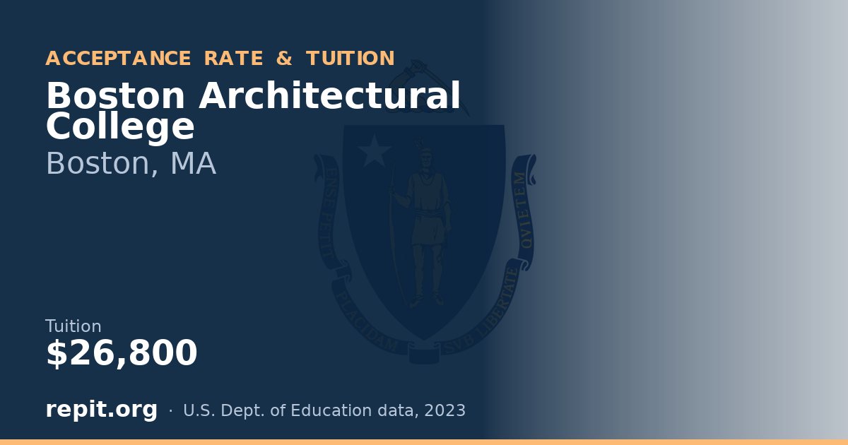 Boston Architectural College — tuition $26,800
