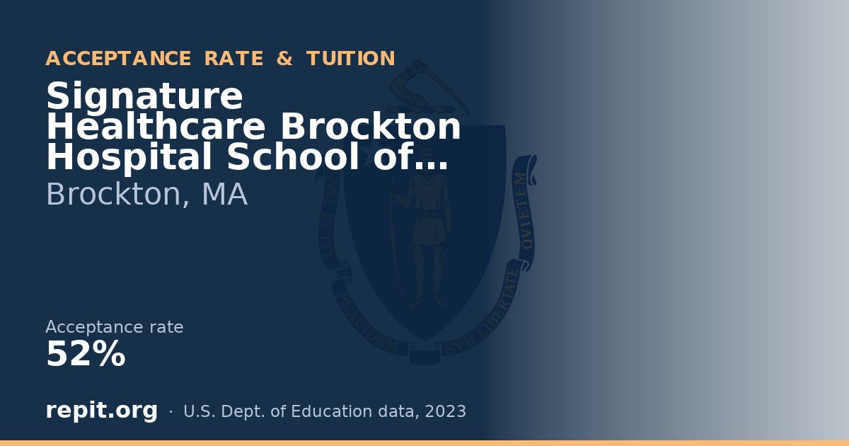 Signature Healthcare Brockton Hospital School of Nursing — acceptance rate 52%