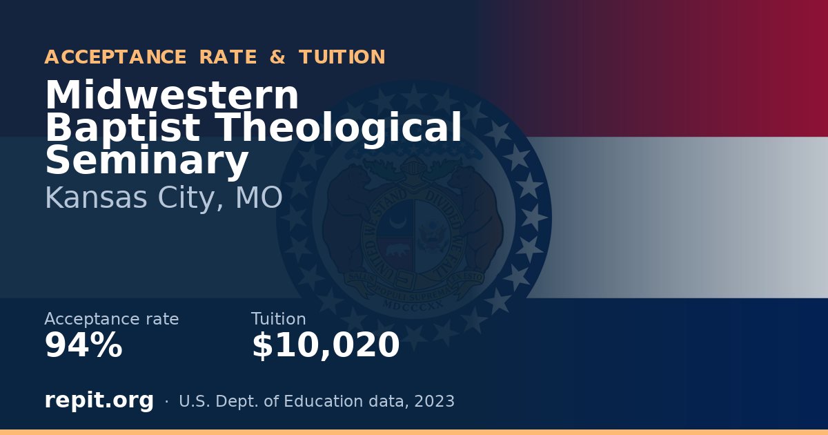 Midwestern Baptist Theological Seminary — acceptance rate 94%, tuition $10,020