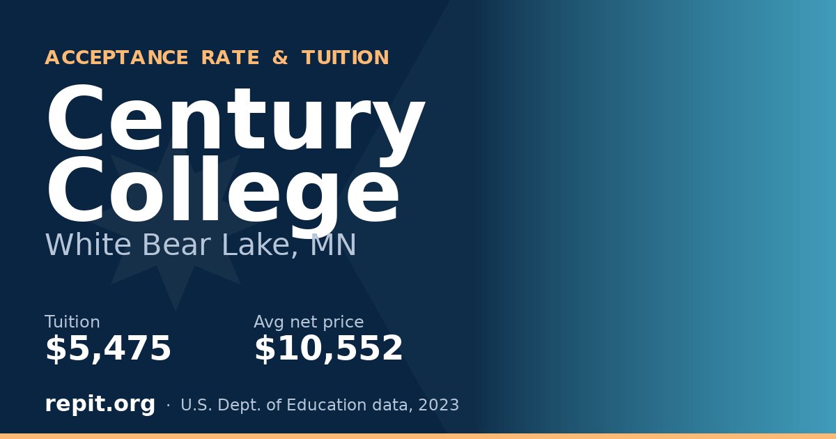 Century College — tuition $5,475