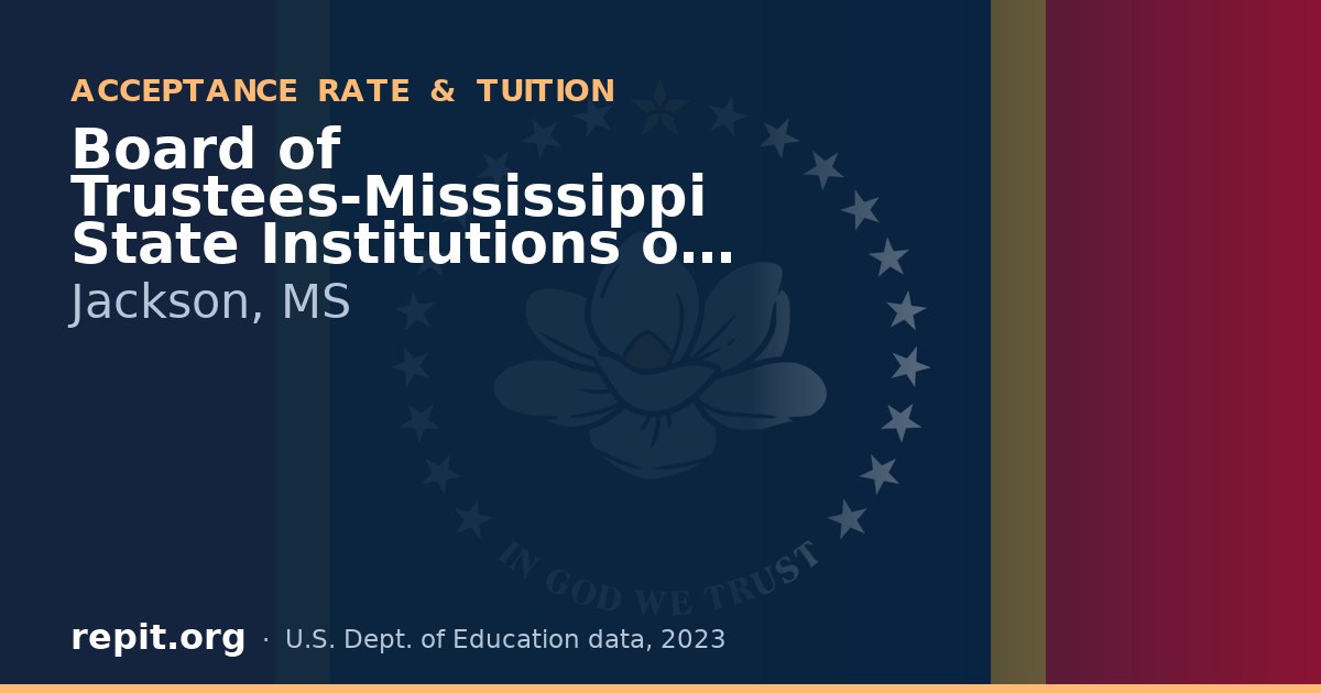 Board of Trustees-Mississippi State Institutions of Higher Learning