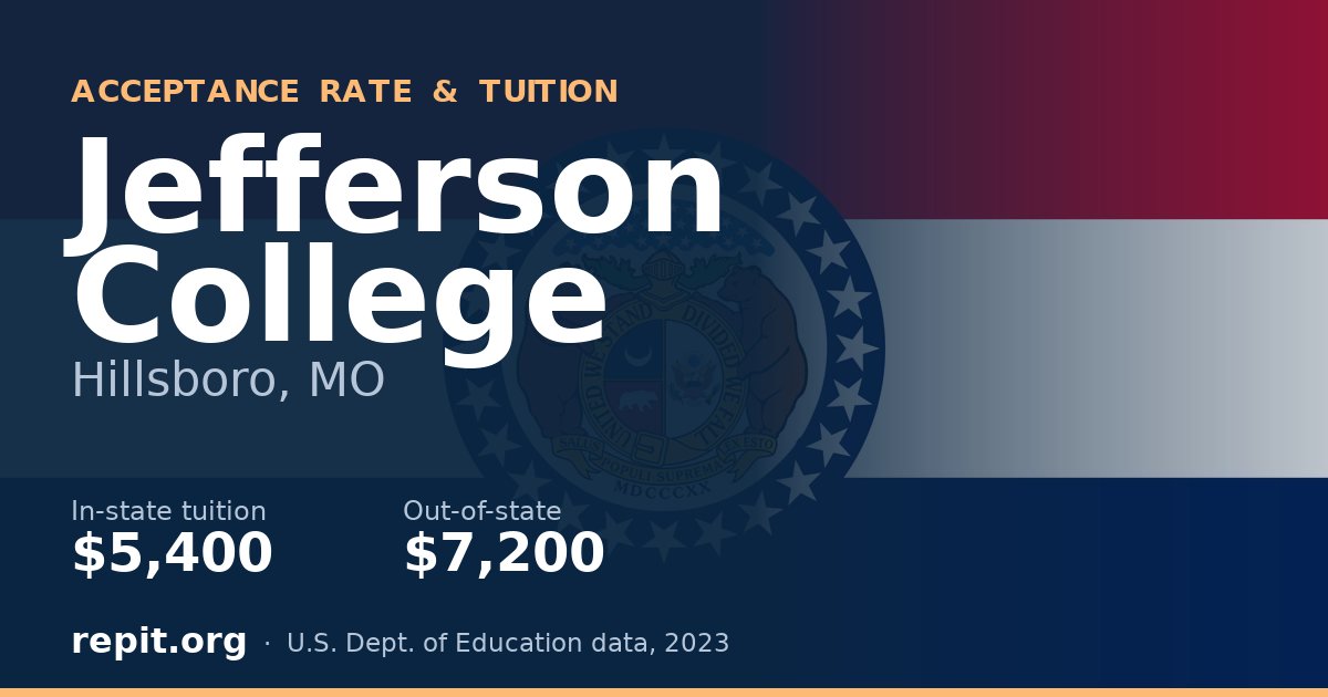 Jefferson College — tuition $5,400 in-state, $7,200 out-of-state