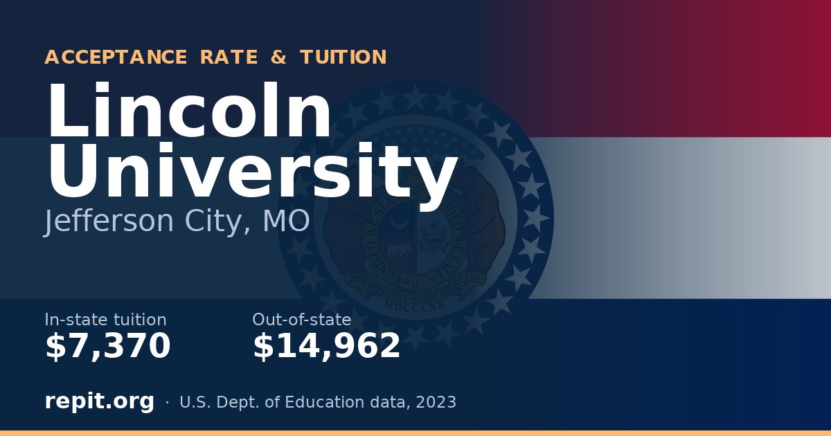 Lincoln University — tuition $7,370 in-state, $14,962 out-of-state