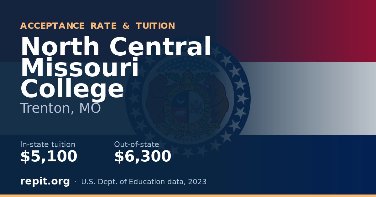 North Central Missouri College — tuition $5,100 in-state, $6,300 out-of-state