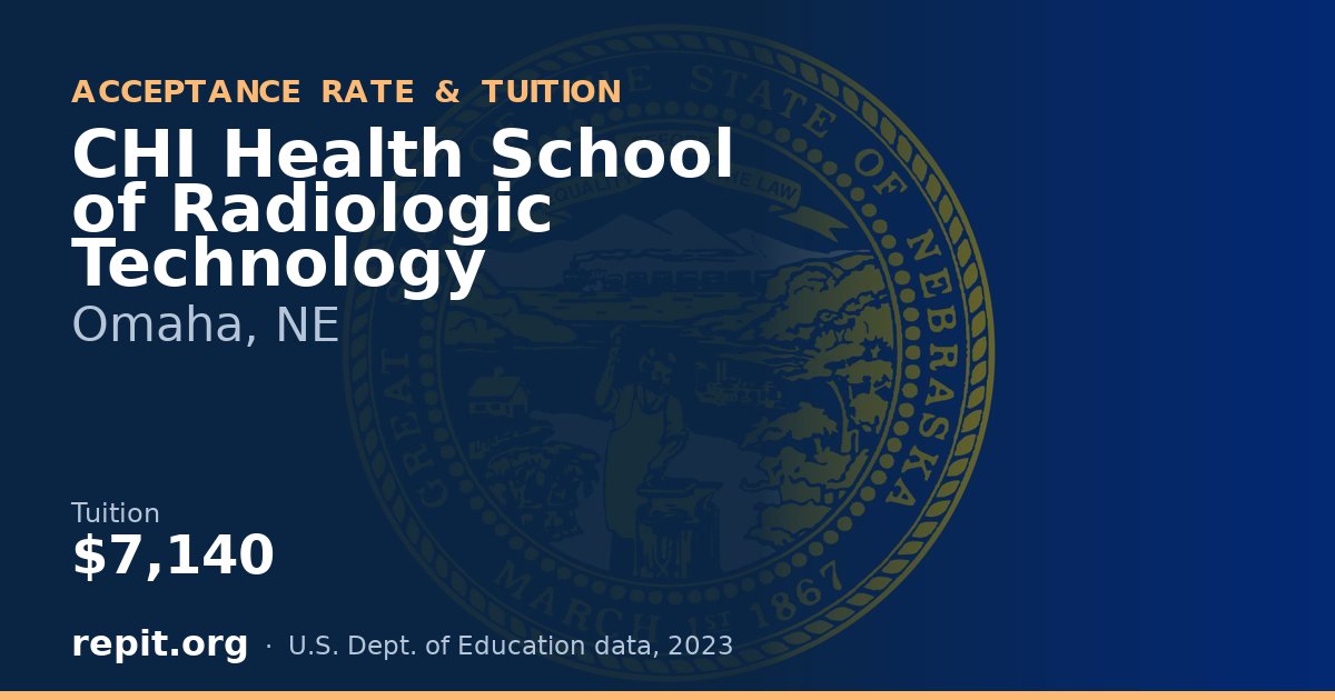 CHI Health School of Radiologic Technology — tuition $7,140