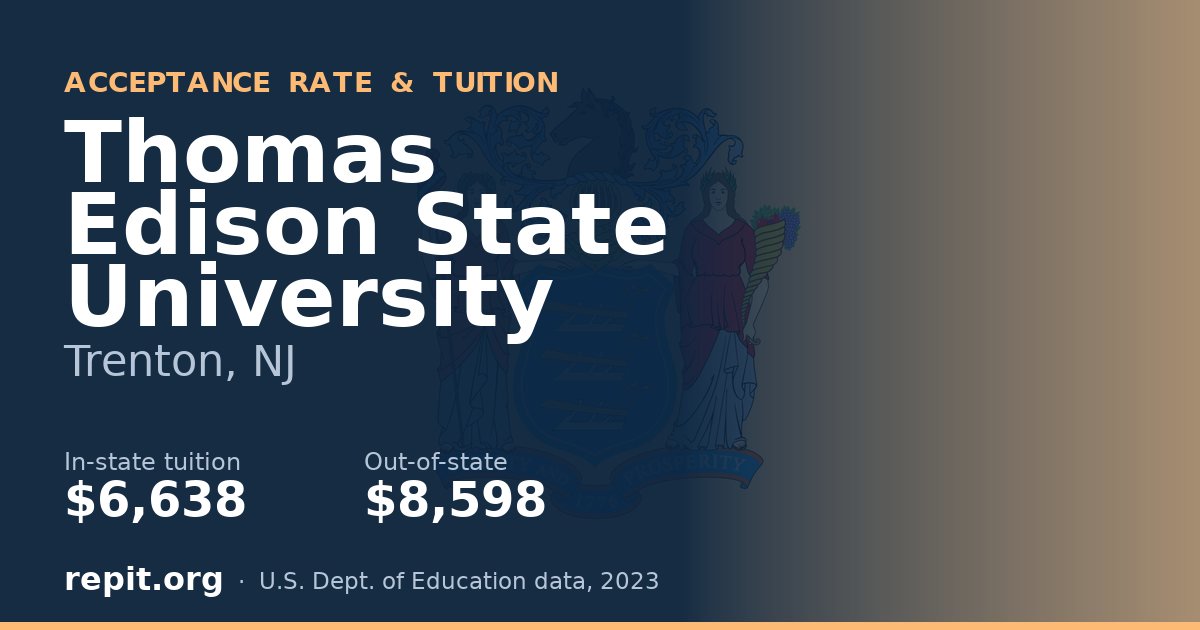 Thomas Edison State University — tuition $6,638 in-state, $8,598 out-of-state