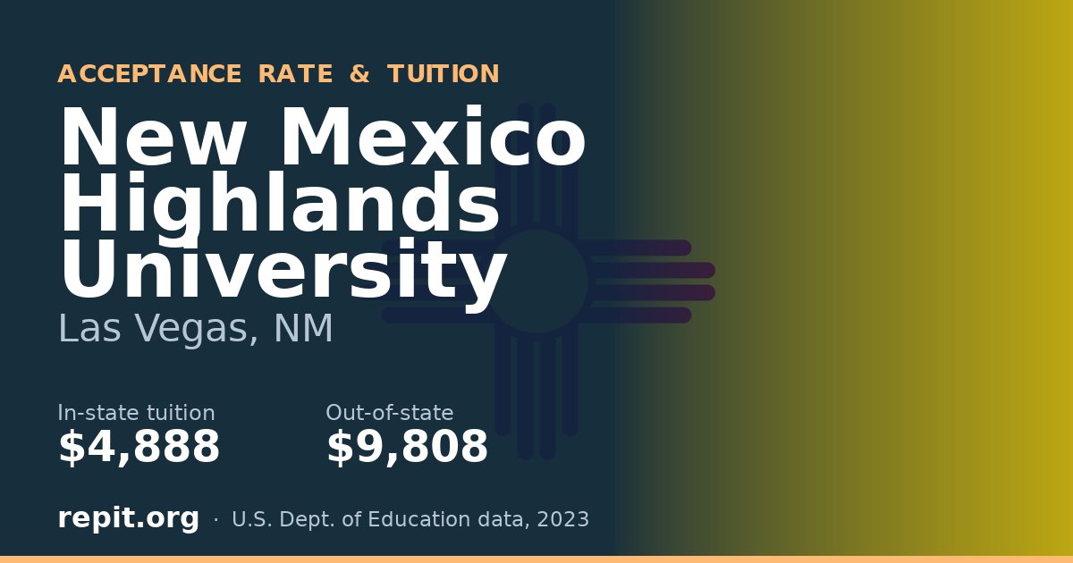 New Mexico Highlands University — tuition $4,888 in-state, $9,808 out-of-state
