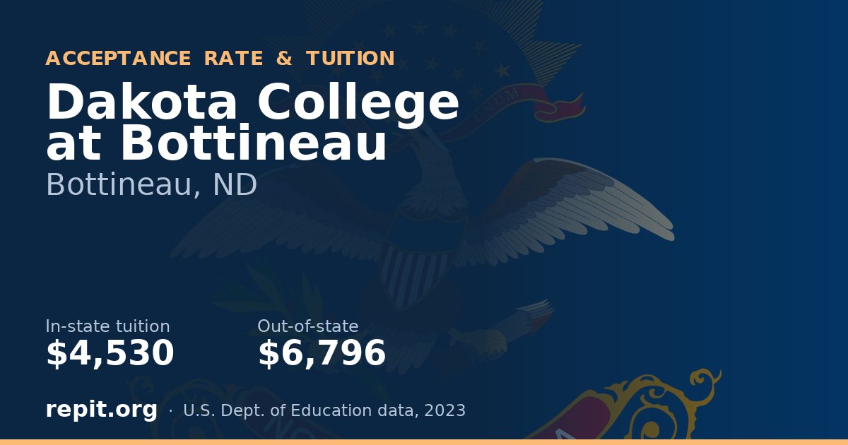 Dakota College at Bottineau — tuition $4,530 in-state, $6,796 out-of-state