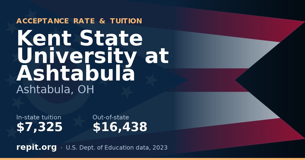 Kent State University at Ashtabula — tuition $7,325 in-state, $16,438 out-of-state