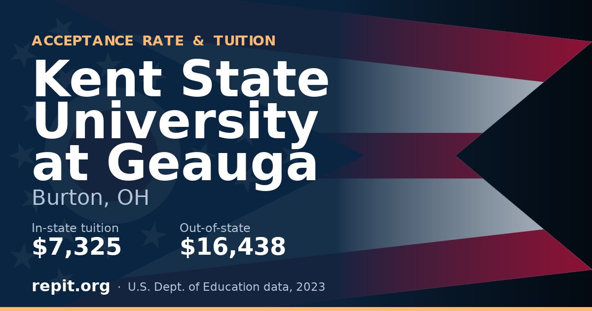Kent State University at Geauga — tuition $7,325 in-state, $16,438 out-of-state