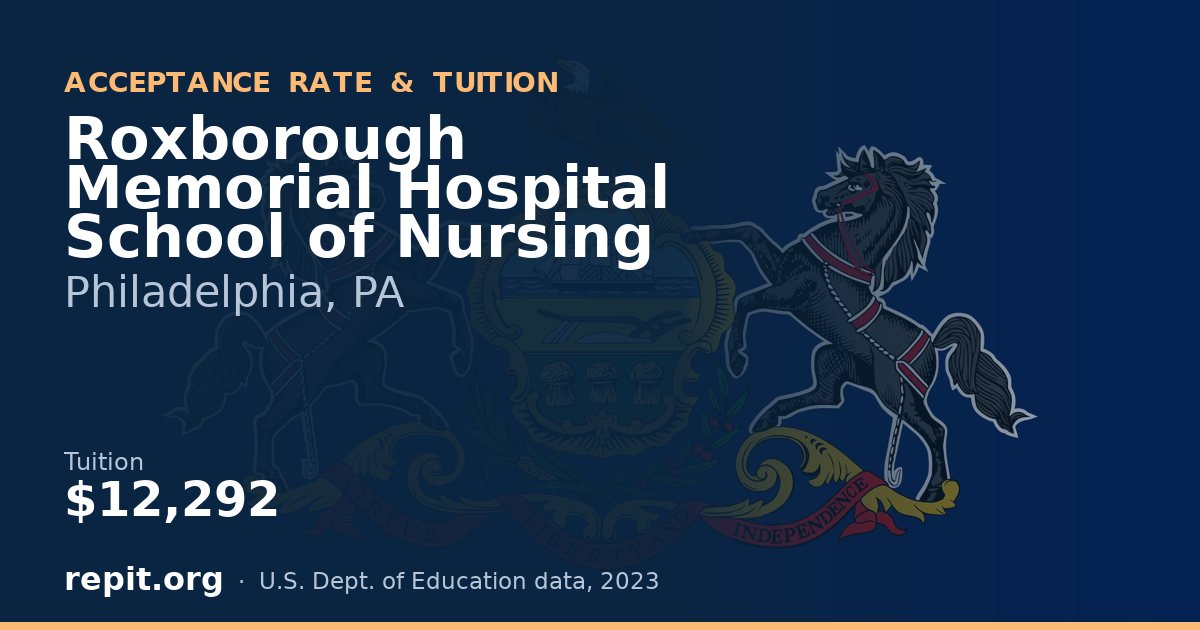 Roxborough Memorial Hospital School of Nursing — tuition $12,292