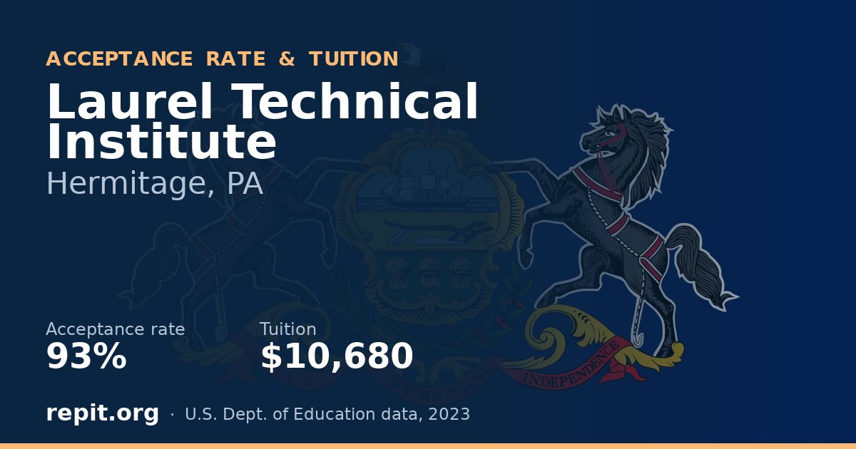 Laurel Technical Institute — acceptance rate 93%, tuition $10,680