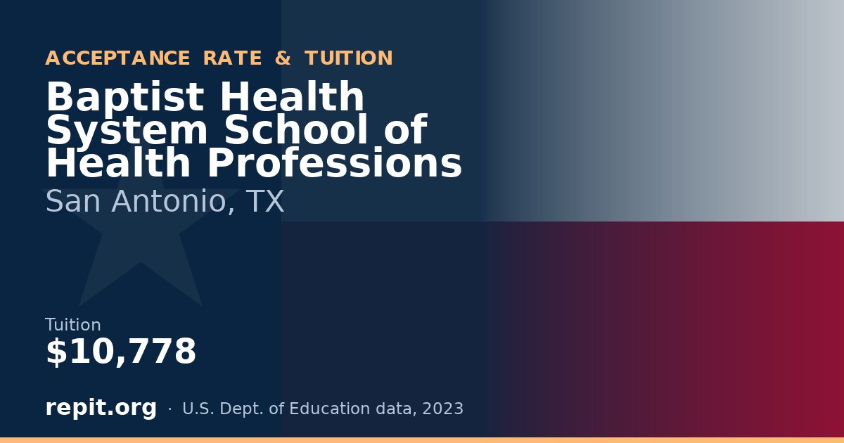 Baptist Health System School of Health Professions — tuition $10,778