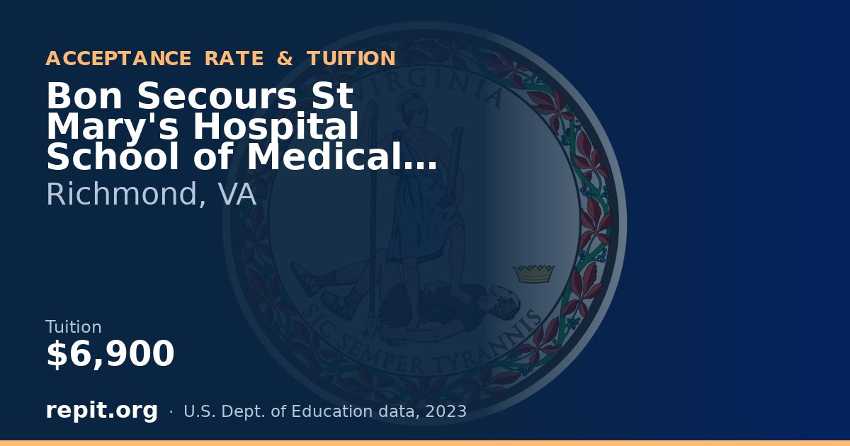 Bon Secours St Mary's Hospital School of Medical Imaging — tuition $6,900