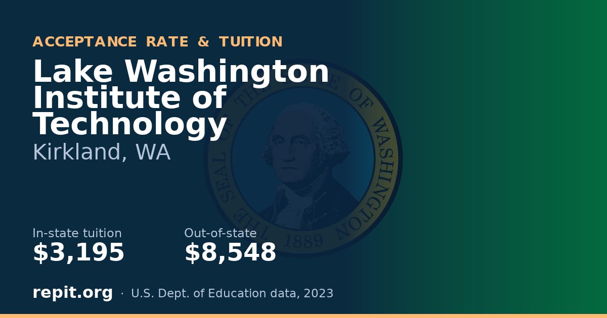 Lake Washington Institute of Technology — tuition $3,195 in-state, $8,548 out-of-state