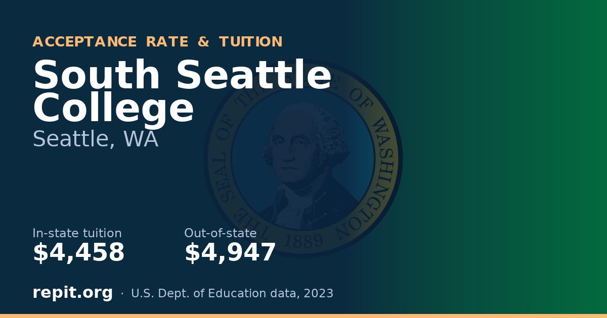 South Seattle College — tuition $4,458 in-state, $4,947 out-of-state