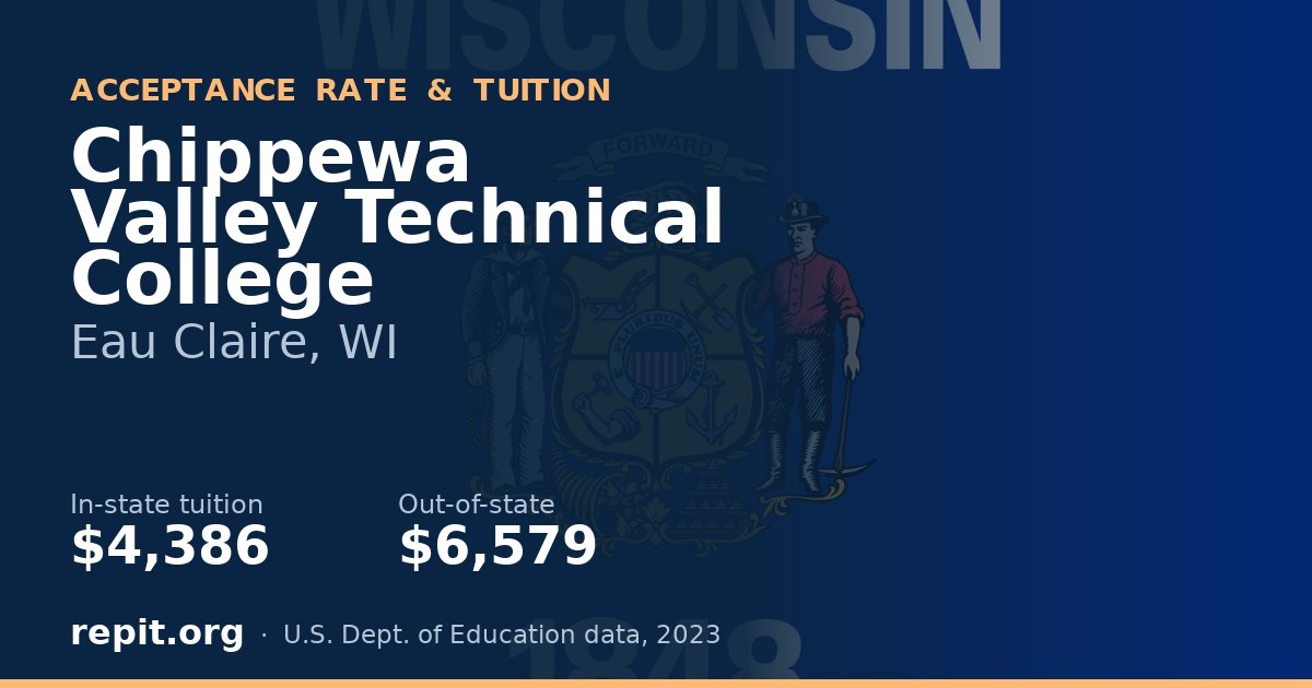 Chippewa Valley Technical College — tuition $4,386 in-state, $6,579 out-of-state