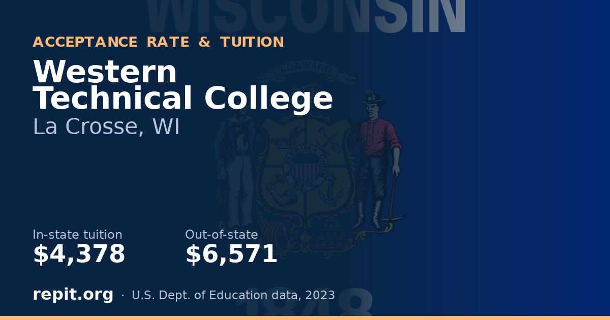 Western Technical College — tuition $4,378 in-state, $6,571 out-of-state