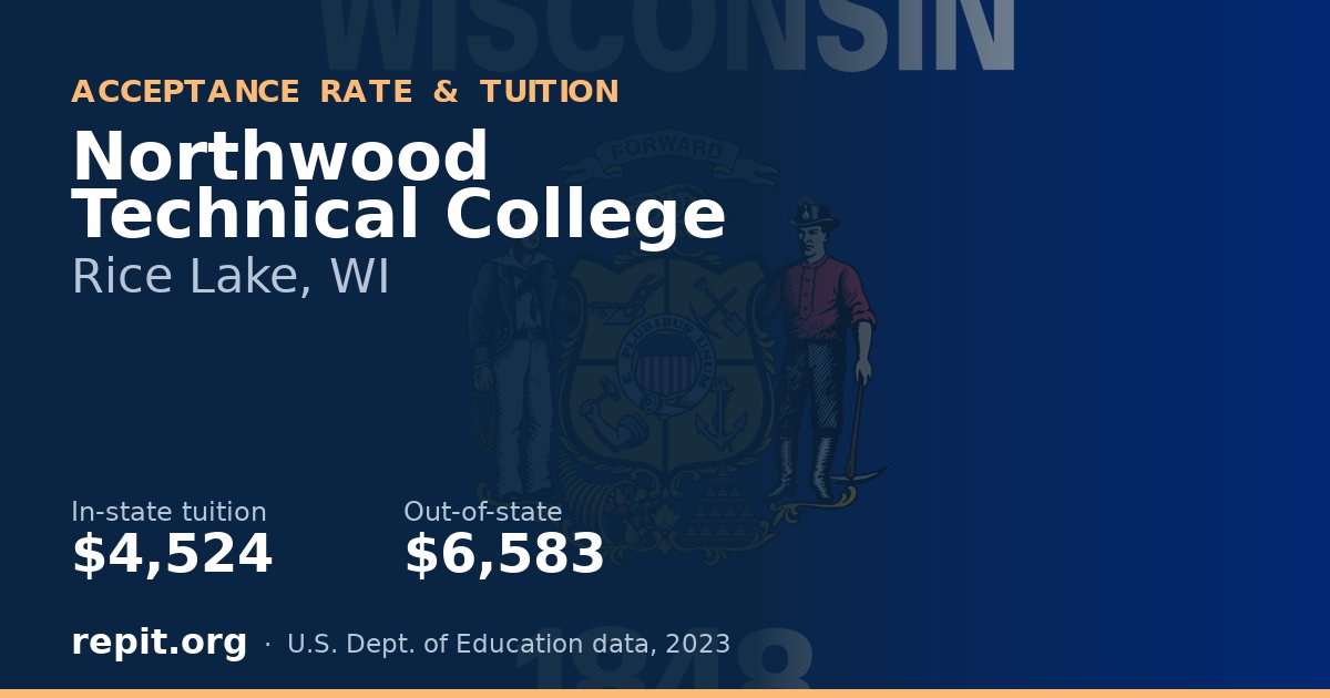 Northwood Technical College — tuition $4,524 in-state, $6,583 out-of-state