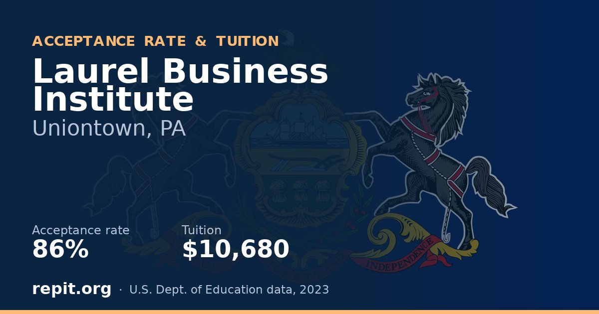 Laurel Business Institute — acceptance rate 86%, tuition $10,680