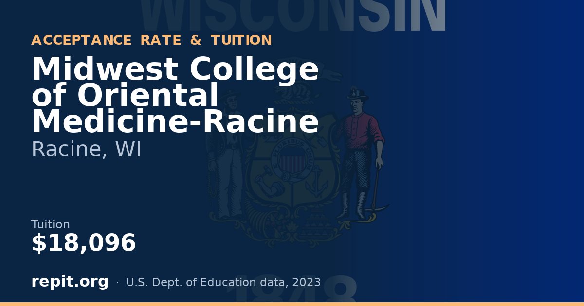 Midwest College of Oriental Medicine-Racine — tuition $18,096