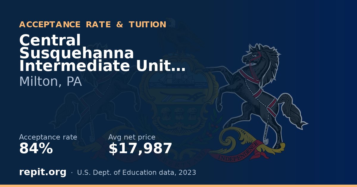 Central Susquehanna Intermediate Unit LPN Career — acceptance rate 84%