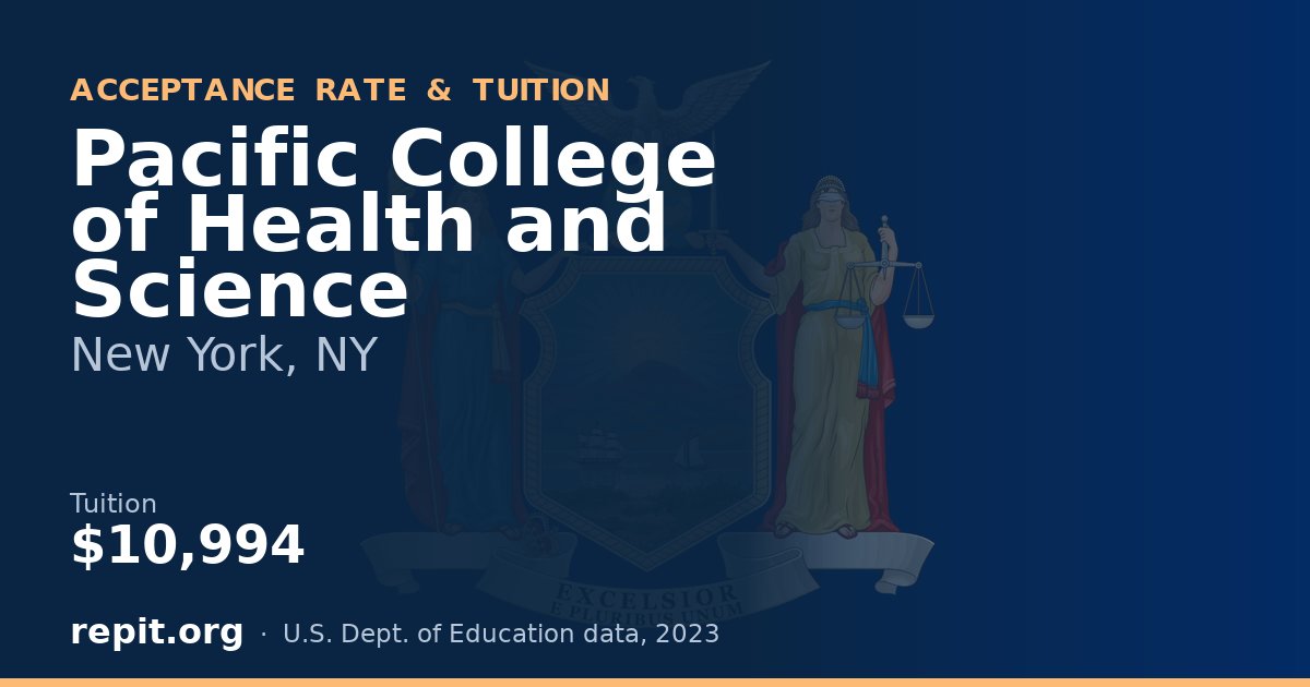 Pacific College of Health and Science — tuition $10,994
