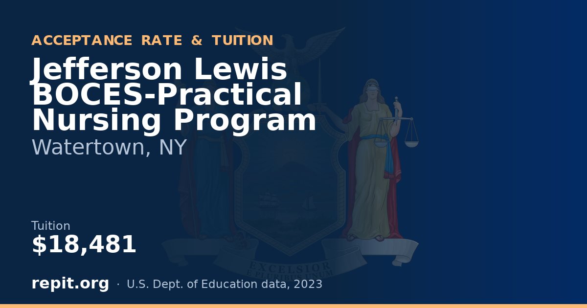 Jefferson Lewis BOCES-Practical Nursing Program — tuition $18,481