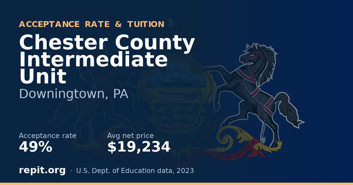 Chester County Intermediate Unit — acceptance rate 49%