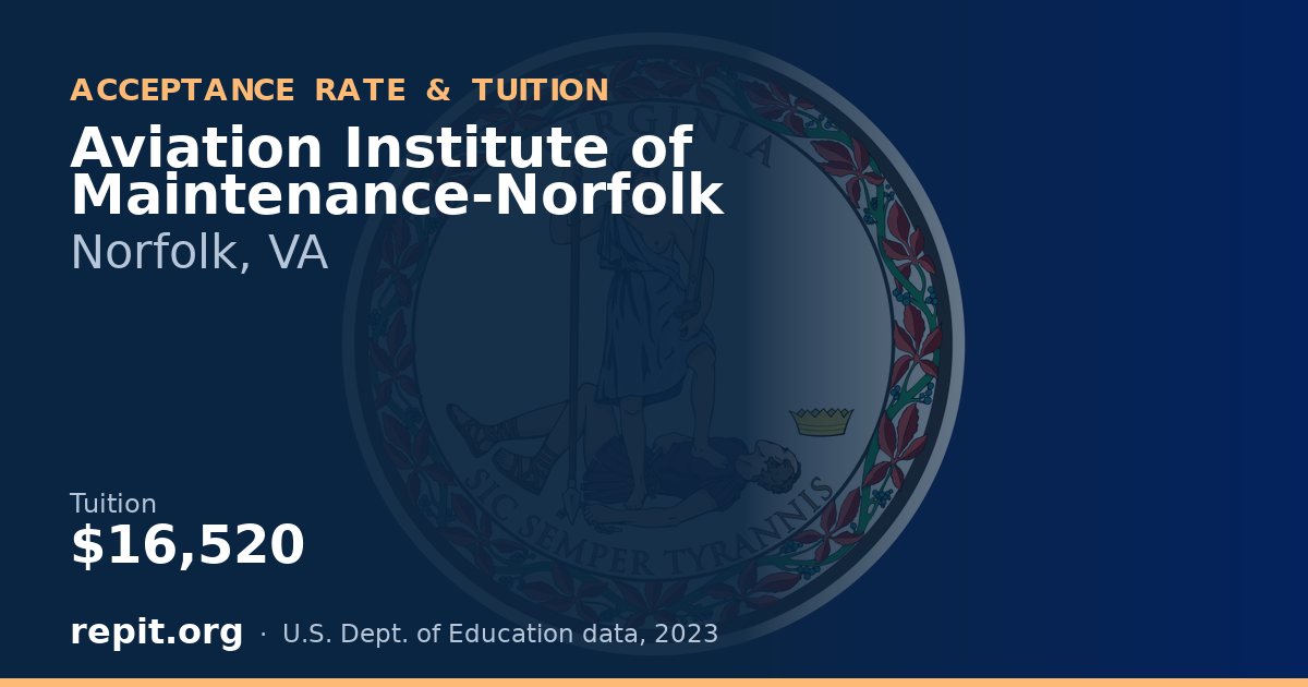 Aviation Institute of Maintenance-Norfolk — tuition $16,520