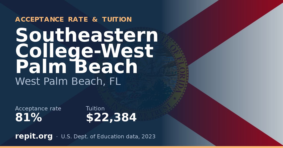 Southeastern College-West Palm Beach — acceptance rate 81%, tuition $22,384