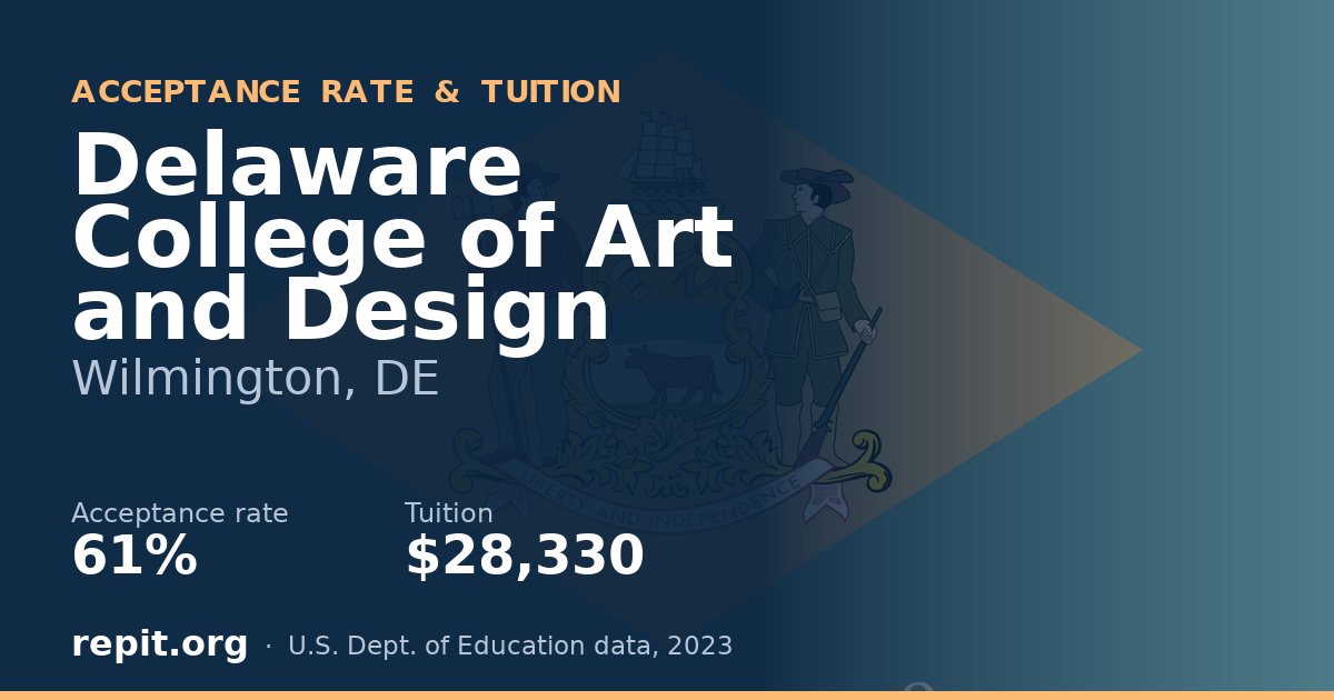 Delaware College of Art and Design — acceptance rate 61%, tuition $28,330