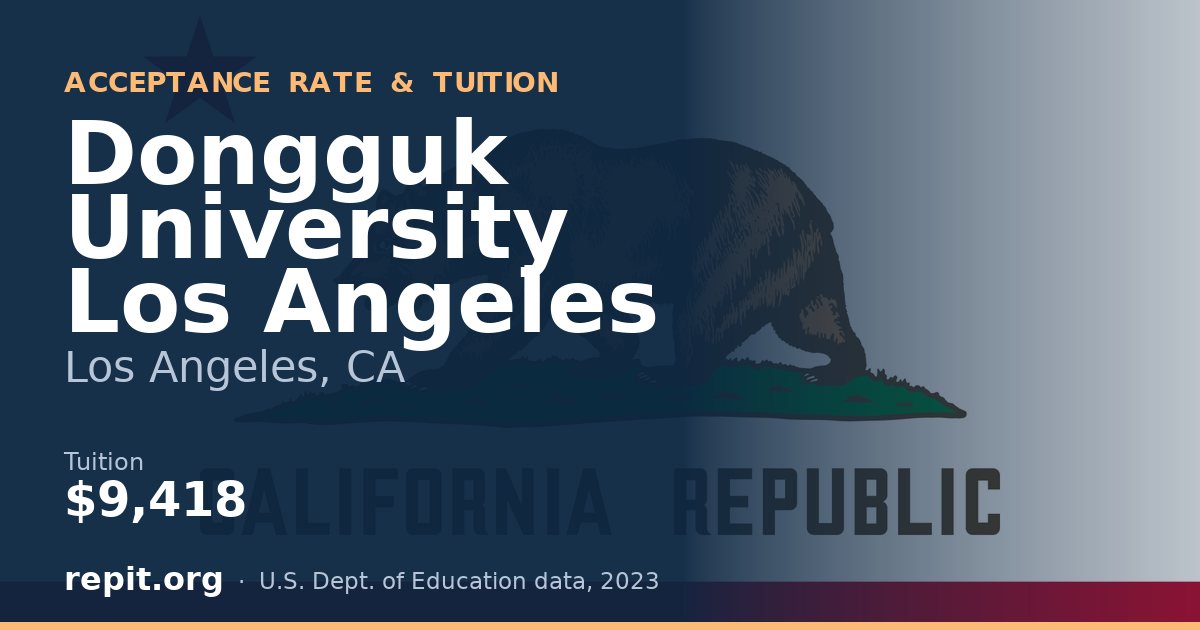 Dongguk University Los Angeles — tuition $9,418