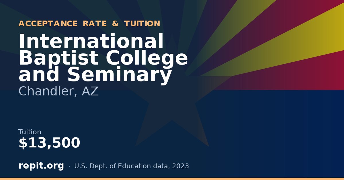 International Baptist College and Seminary — tuition $13,500