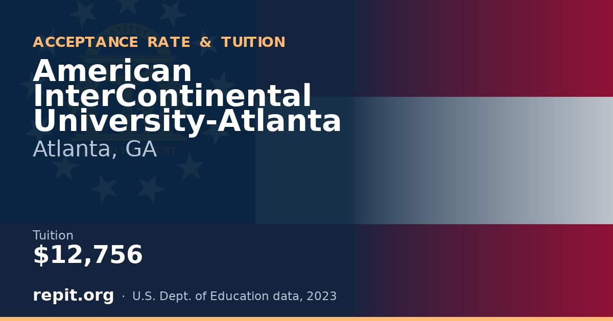 American InterContinental University-Atlanta — tuition $12,756