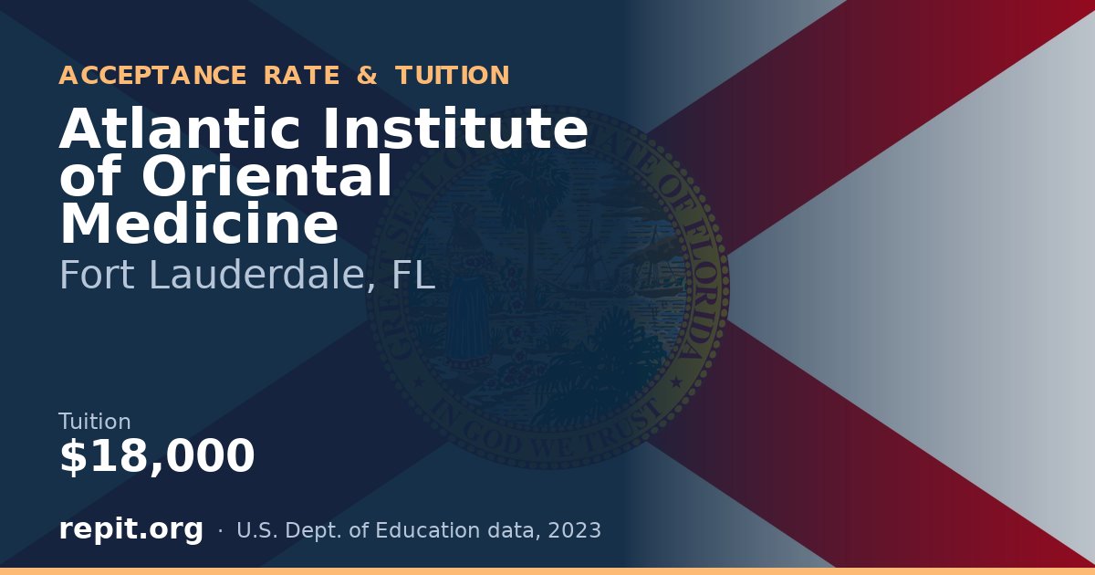 Atlantic Institute of Oriental Medicine — tuition $18,000