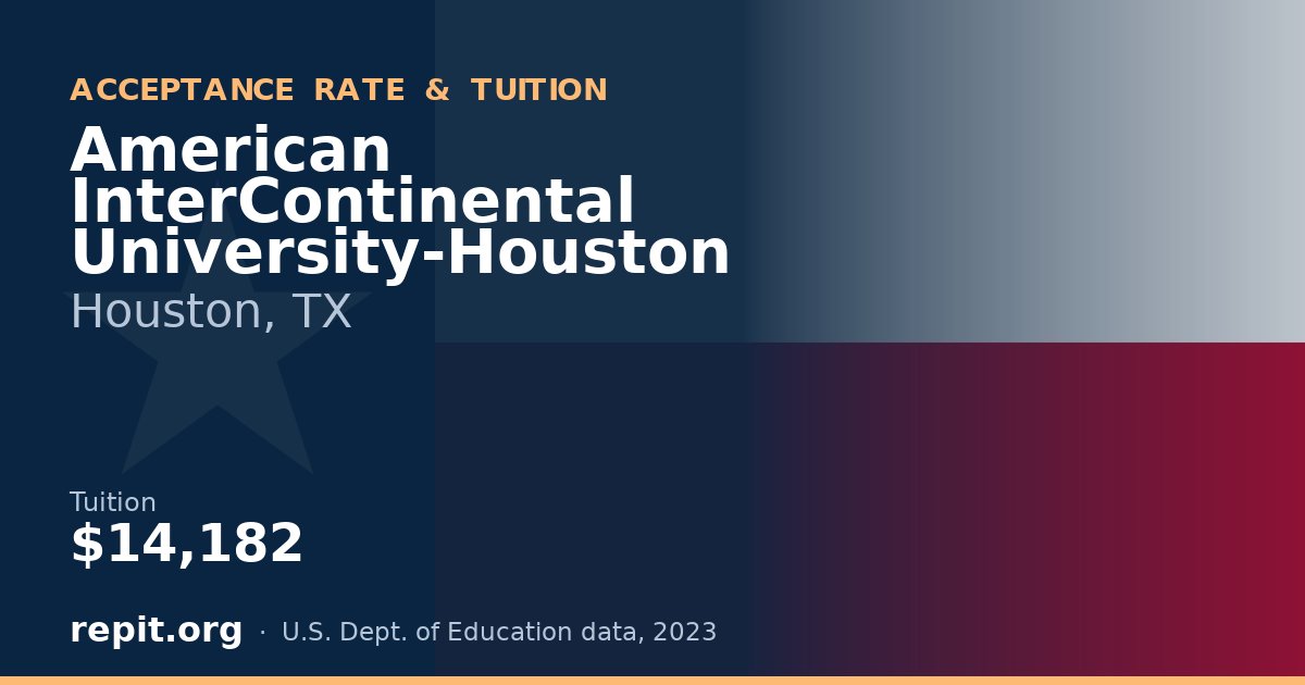 American InterContinental University-Houston — tuition $14,182