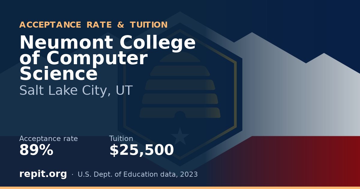 Neumont College of Computer Science — acceptance rate 89%, tuition $25,500