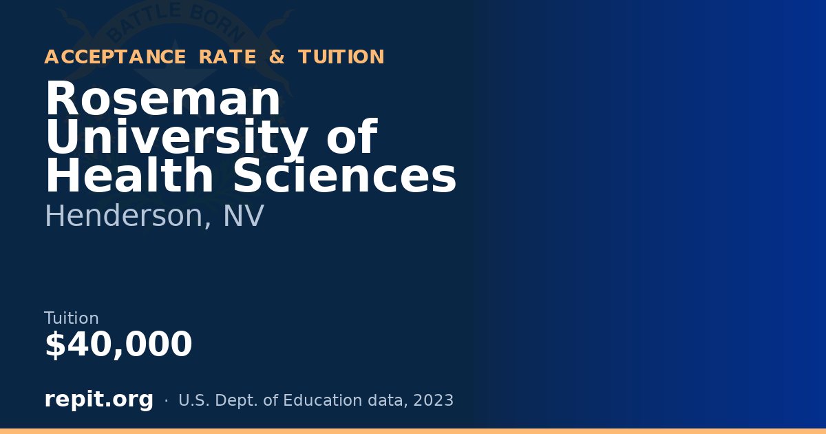 Roseman University of Health Sciences — tuition $40,000