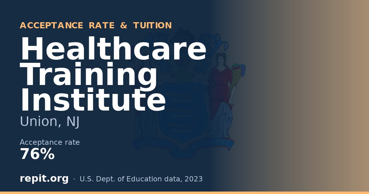 Healthcare Training Institute — acceptance rate 76%
