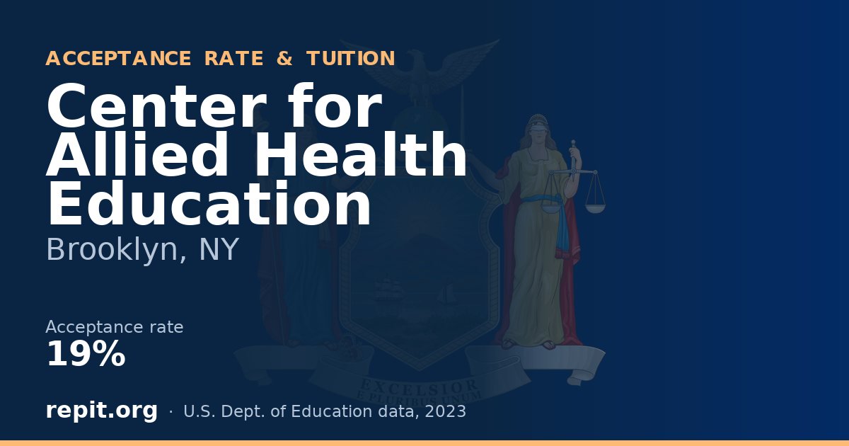 Center for Allied Health Education — acceptance rate 19%