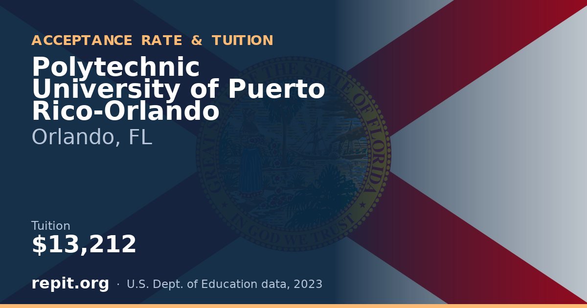 Polytechnic University of Puerto Rico-Orlando — tuition $13,212